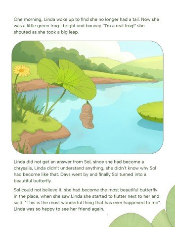 Modelo de apresentação Livro de histórias sobre habitats animais e ciclos de vida