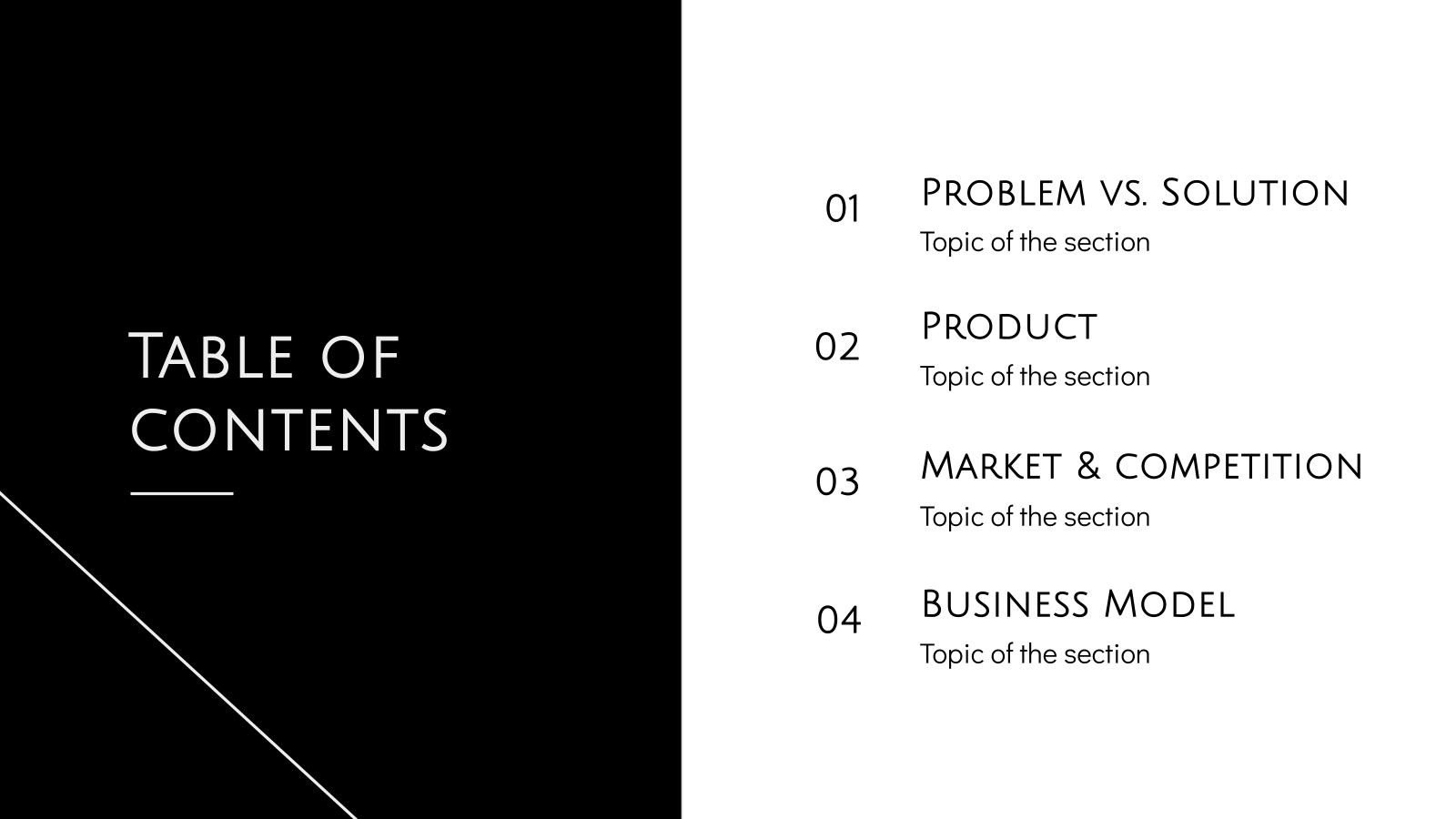 Minimalist Grayscale Pitch Deck | Google Slides and PowerPoint