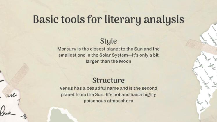 Literary Analysis and Interpretation - Spanish - Foreign Language - 12th Grade presentation template 