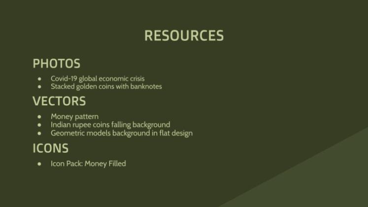 Geld Hintergrund Animation Präsentationsvorlage