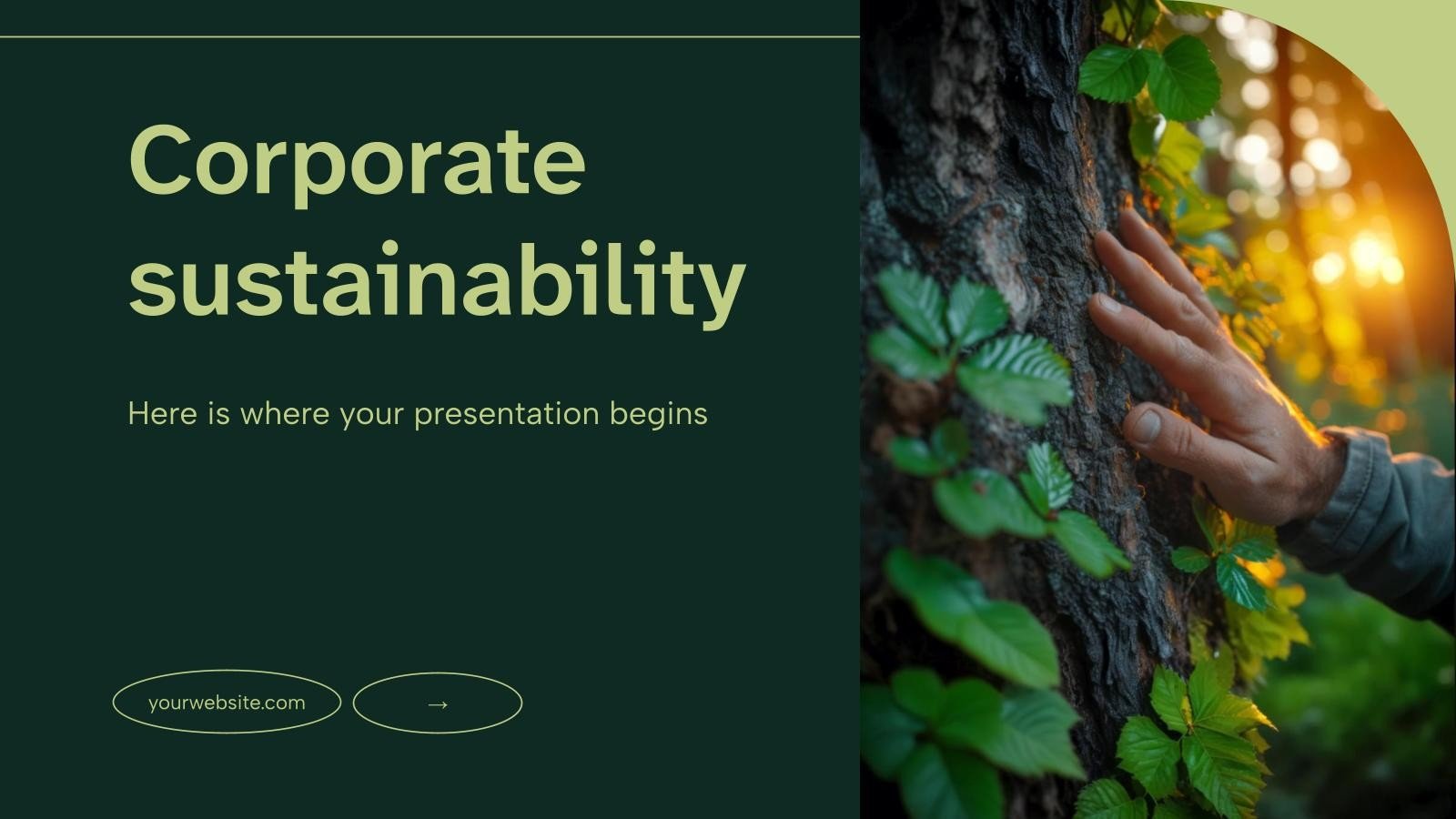 Corporate Sustainability presentation template 