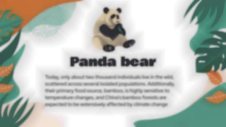 Attention, animaux en voie de disparition ! Modèles de présentation