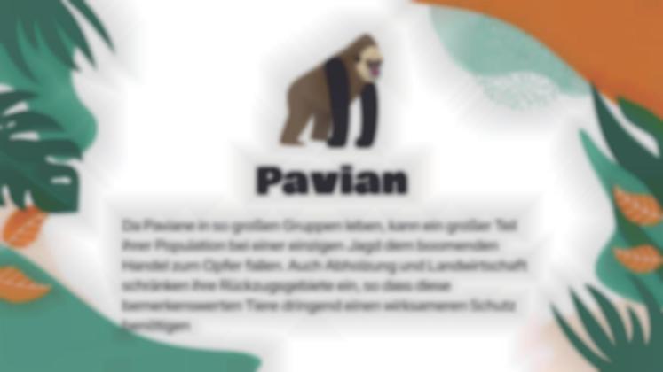 Achtung, gefährdete Tiere! Präsentationsvorlage