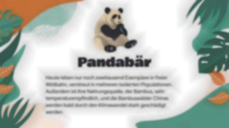 Achtung, gefährdete Tiere! Präsentationsvorlage