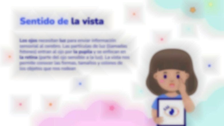 Plantilla de presentación Los cinco sentidos