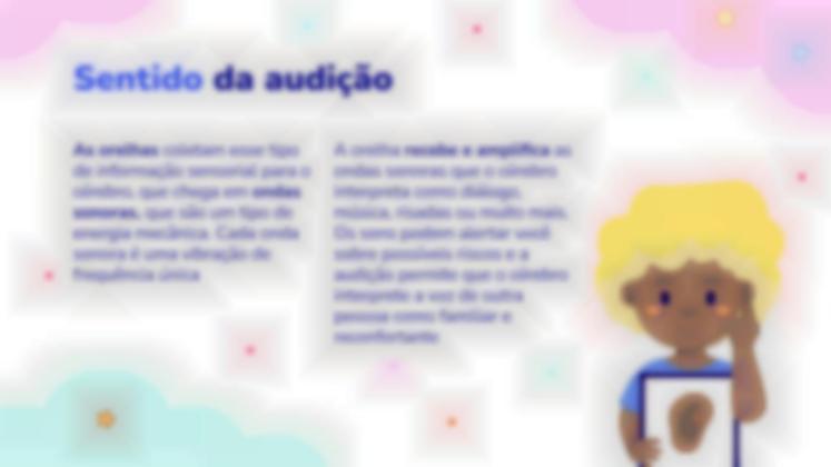 Modelo de apresentação Os Cinco Sentidos