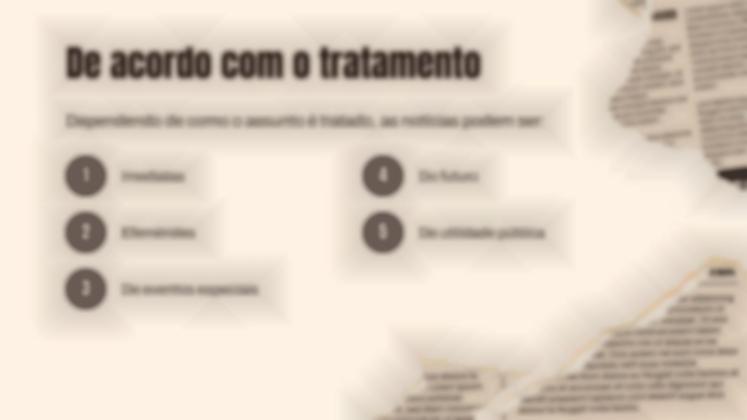 Modelo de apresentação Estrutura da notícia