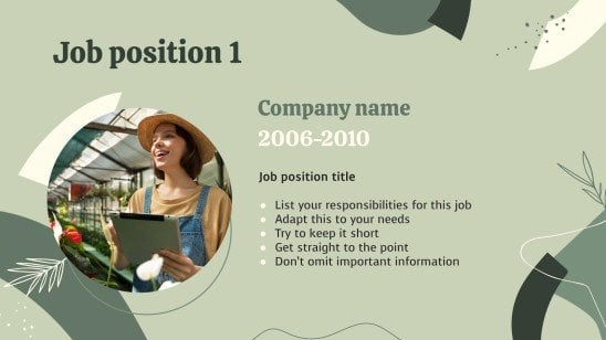 CV de technicien agricole Modèles de présentation