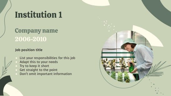 CV de technicien agricole Modèles de présentation