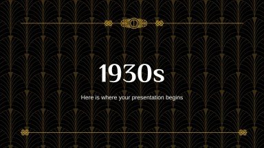 1930s presentation template 