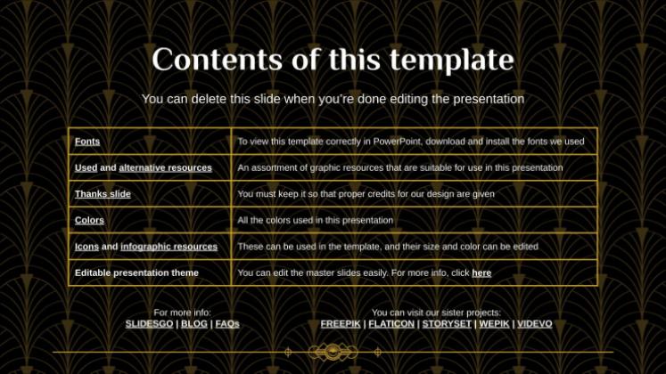 1930s presentation template 