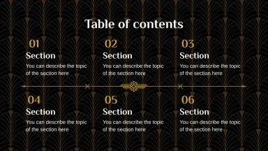 1930s presentation template 