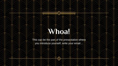 1930s presentation template 