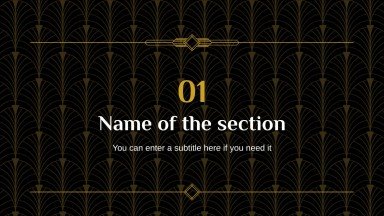 1930s presentation template 