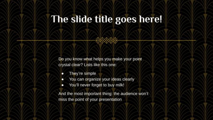 1930s presentation template 