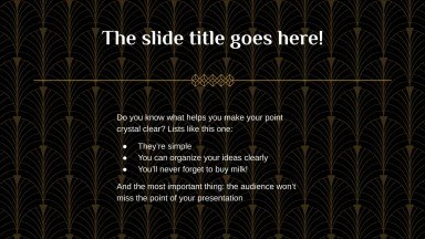 1930s presentation template 