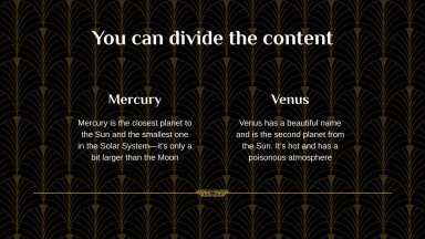 1930s presentation template 