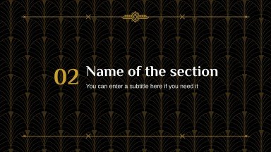 1930s presentation template 