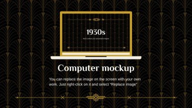 1930s presentation template 