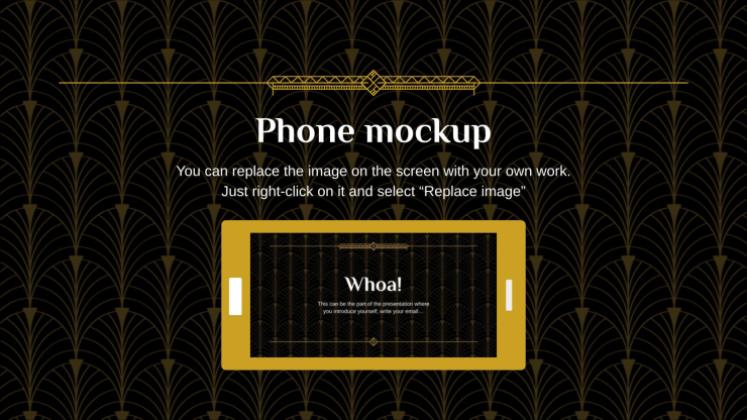 1930s presentation template 