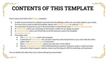 술집 피치 데크 채택하기 프레젠테이션 템플릿