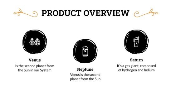 술집 피치 데크 채택하기 프레젠테이션 템플릿