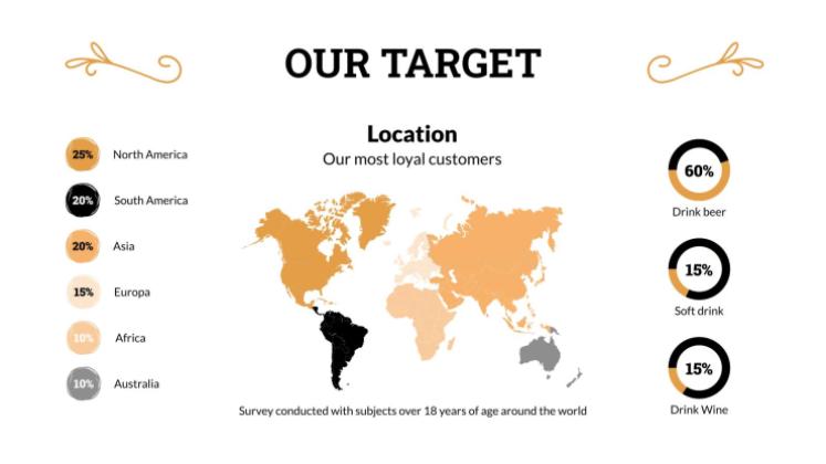 술집 피치 데크 채택하기 프레젠테이션 템플릿