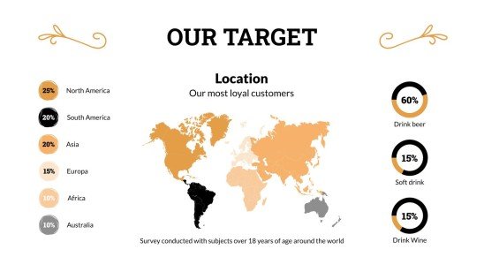 술집 피치 데크 채택하기 프레젠테이션 템플릿