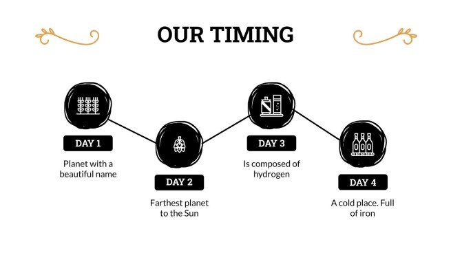 술집 피치 데크 채택하기 프레젠테이션 템플릿