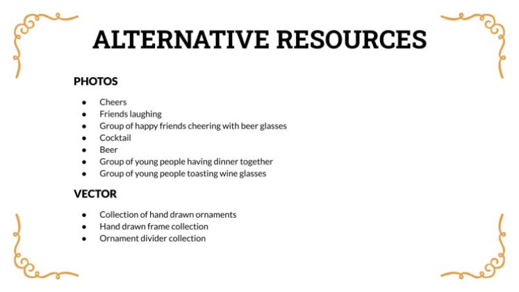 술집 피치 데크 채택하기 프레젠테이션 템플릿