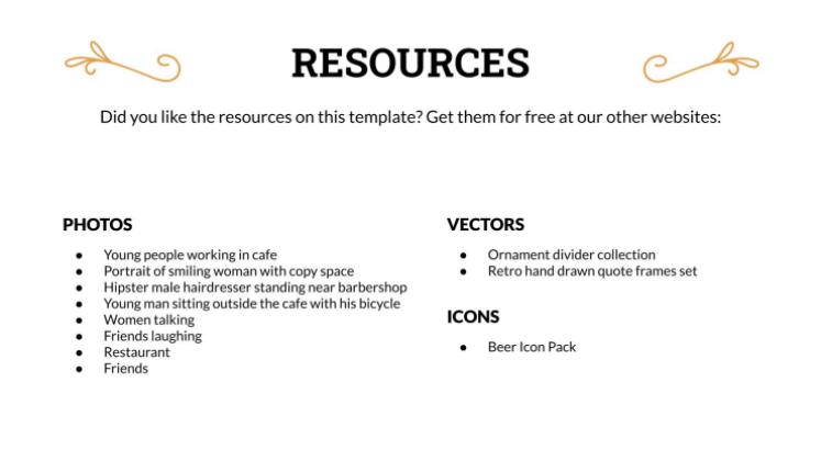 술집 피치 데크 채택하기 프레젠테이션 템플릿