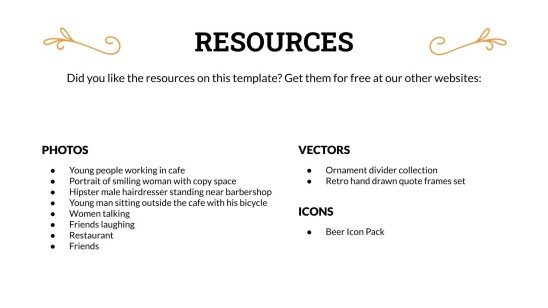 술집 피치 데크 채택하기 프레젠테이션 템플릿