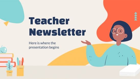 Modelo de apresentação Newsletter para docentes