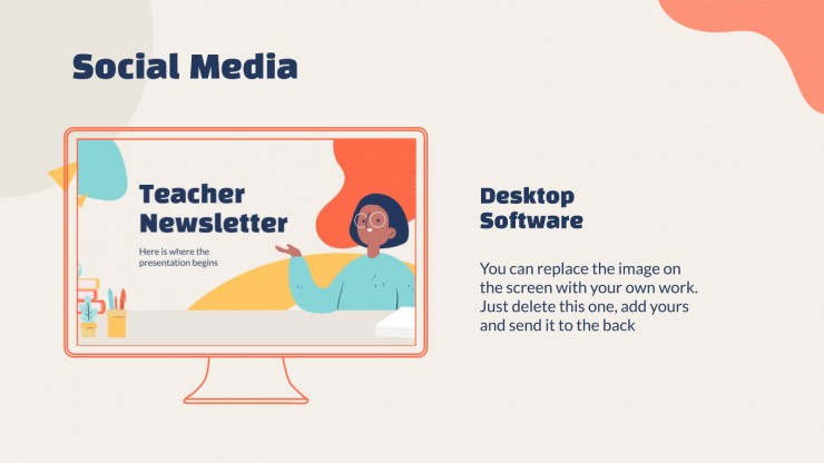 Teacher Newsletter presentation template