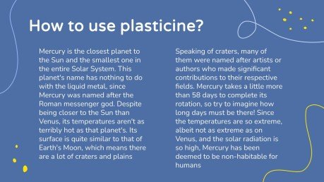 Faune marine en pâte à modeler pour les maternelles Modèles de présentation