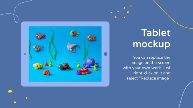 Faune marine en pâte à modeler pour les maternelles Modèles de présentation