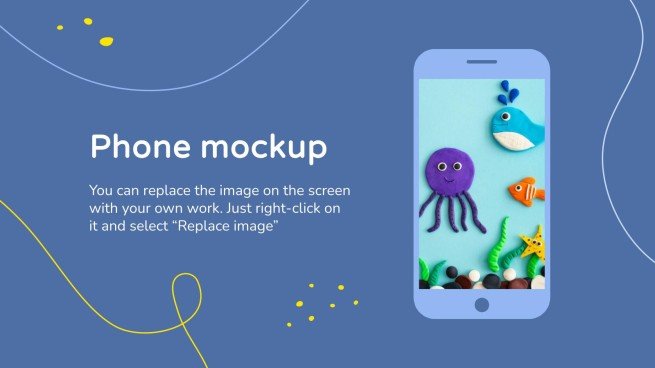 Faune marine en pâte à modeler pour les maternelles Modèles de présentation