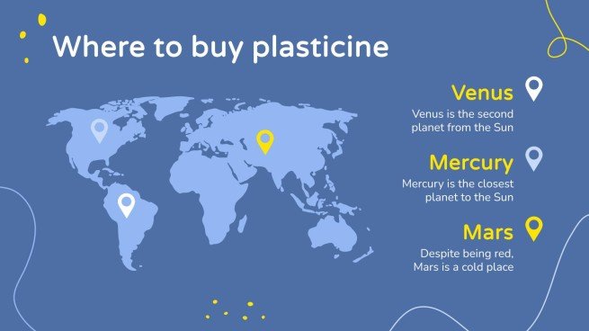 Faune marine en pâte à modeler pour les maternelles Modèles de présentation