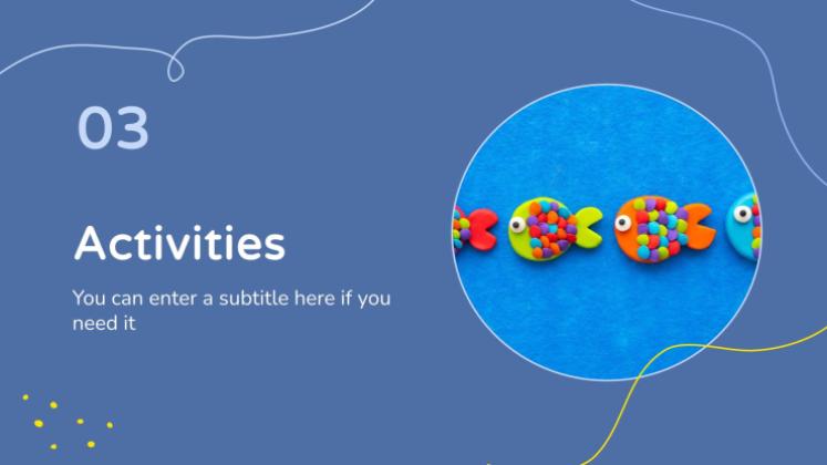 Faune marine en pâte à modeler pour les maternelles Modèles de présentation