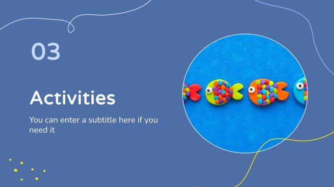 Faune marine en pâte à modeler pour les maternelles Modèles de présentation