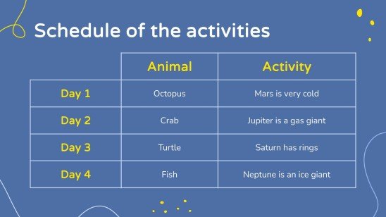 Faune marine en pâte à modeler pour les maternelles Modèles de présentation