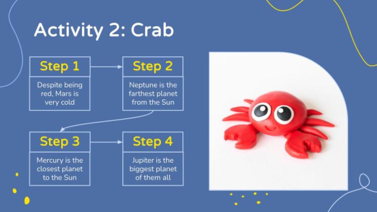 Faune marine en pâte à modeler pour les maternelles Modèles de présentation