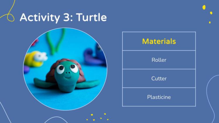 Faune marine en pâte à modeler pour les maternelles Modèles de présentation