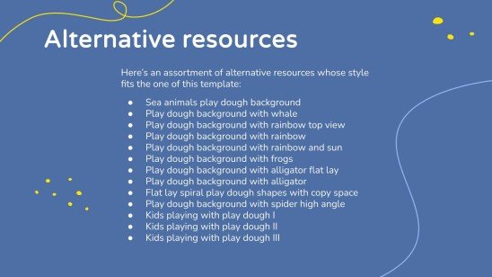 Faune marine en pâte à modeler pour les maternelles Modèles de présentation