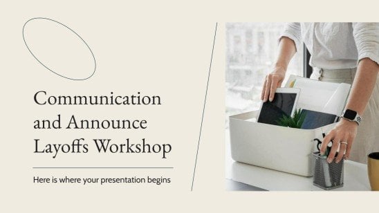 Atelier de communication et d'annonce de licenciements Modèles de présentation