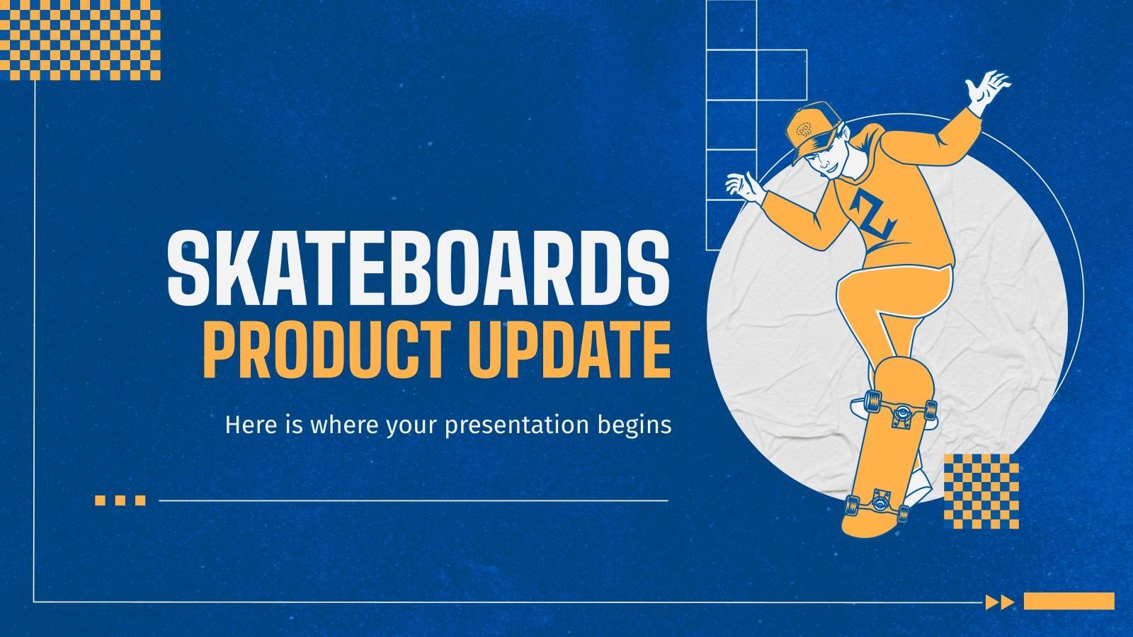 Skateboards Product Update | Google Slides and PowerPoint