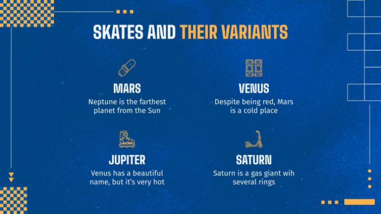 Mises à jour des produits de skate Modèles de présentation