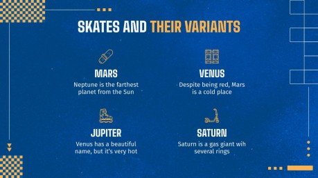 Mises à jour des produits de skate Modèles de présentation