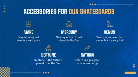 Mises à jour des produits de skate Modèles de présentation