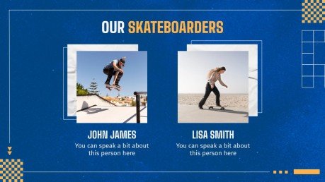 Mises à jour des produits de skate Modèles de présentation